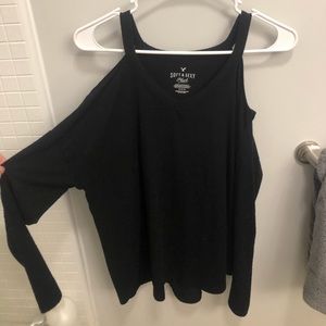 black sweater